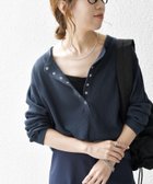 【シップス フォー ウィメン/SHIPS】のSHIPS any 洗濯機可能 ワッフル ヘンリーネック ラウンドヘム プルオーバー ネイビー|ID: prp329100004526578 ipo3291000000033592539