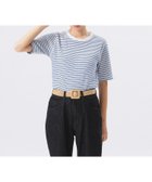 【ビームス ウイメン/BEAMS】の【ビームスの百名品】【別注】Health Knit / ボーダー フライス 5分袖 Tシャツ OFF/BLUE|ID: prp329100004526583 ipo3291000000032728813