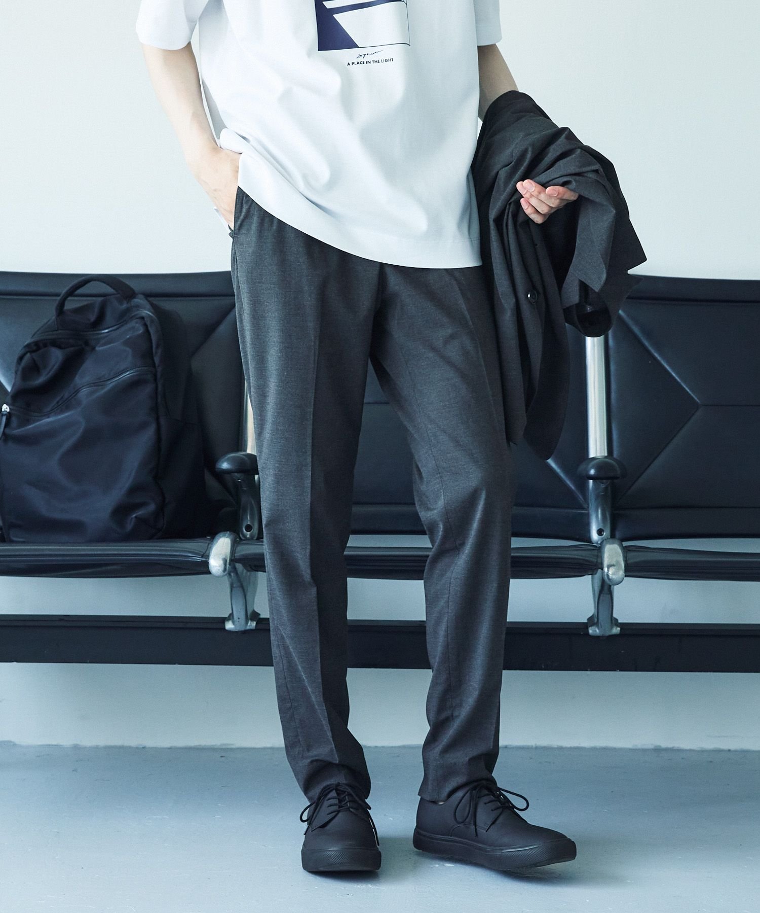 【グローバルワーク/GLOBAL WORK / MEN】のアーバンスラックスAIR/丈長め/一部店舗限定/288528 インテリア・キッズ・メンズ・レディースファッション・服の通販 founy(ファニー) 　ファッション　Fashion　メンズファッション　MEN　おすすめ　Recommend　サマー　Summer　ジャケット　Jacket　ストレッチ　Stretch　スラックス　Slacks　セットアップ　Set Up　パターン　Pattern　ポケット　Pocket　人気　Popularity　夏　Summer　チャコール18|ID: prp329100004526584 ipo3291000000032160133