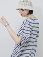 【サマンサモスモス/Samansa Mos2】のツイストスリーブアソートTシャツ 人気、トレンドファッション・服の通販 founy(ファニー) ファッション Fashion レディースファッション WOMEN トップス・カットソー Tops/Tshirt シャツ/ブラウス Shirts/Blouses ロング / Tシャツ T-Shirts シンプル Simple スリーブ Sleeve ツイスト Twist ボーダー Border リラックス Relax 無地 Plain Color thumbnail ブルー|ID: prp329100004526588 ipo3291000000032012453
