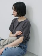 【サマンサモスモス/Samansa Mos2】のツイストスリーブアソートTシャツ 人気、トレンドファッション・服の通販 founy(ファニー) ファッション Fashion レディースファッション WOMEN トップス・カットソー Tops/Tshirt シャツ/ブラウス Shirts/Blouses ロング / Tシャツ T-Shirts シンプル Simple スリーブ Sleeve ツイスト Twist ボーダー Border リラックス Relax 無地 Plain Color thumbnail チャコールグレー|ID: prp329100004526588 ipo3291000000032012457