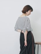 【サマンサモスモス/Samansa Mos2】のツイストスリーブアソートTシャツ 人気、トレンドファッション・服の通販 founy(ファニー) ファッション Fashion レディースファッション WOMEN トップス・カットソー Tops/Tshirt シャツ/ブラウス Shirts/Blouses ロング / Tシャツ T-Shirts シンプル Simple スリーブ Sleeve ツイスト Twist ボーダー Border リラックス Relax 無地 Plain Color thumbnail ブラック|ID: prp329100004526588 ipo3291000000032012458