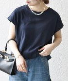 【シップス フォー ウィメン/SHIPS】のSHIPS any 多機能/洗濯機可能 ドロスト フレンチスリーブ TEE ネイビー|ID: prp329100004526591 ipo3291000000032012466