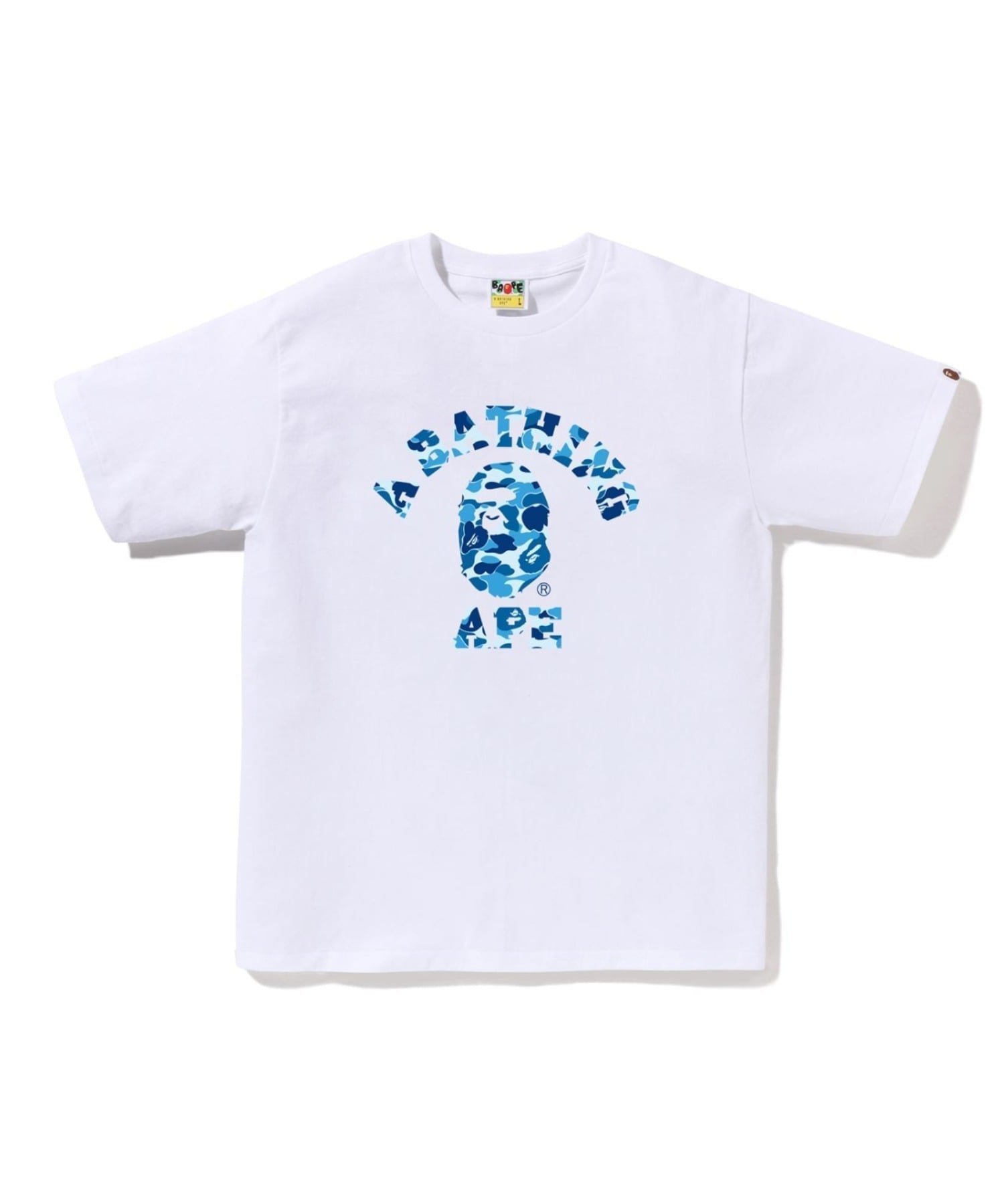 【アベイシングエイプ/A BATHING APE / MEN】のABC CAMO COLLEGE TEE インテリア・キッズ・メンズ・レディースファッション・服の通販 founy(ファニー) 　ファッション　Fashion　メンズファッション　Fashion for Men　インナー　Innerwear　ショート　Short, Short Length　スリーブ　Sleeve, Long Sleeve / Short Sleeve　フロント　Front, Front Design　プリント　Print, Printed Pattern　ラバー　Rubber, Rubber Sole　WHxBL|ID: prp329100004526620 ipo3291000000033536818