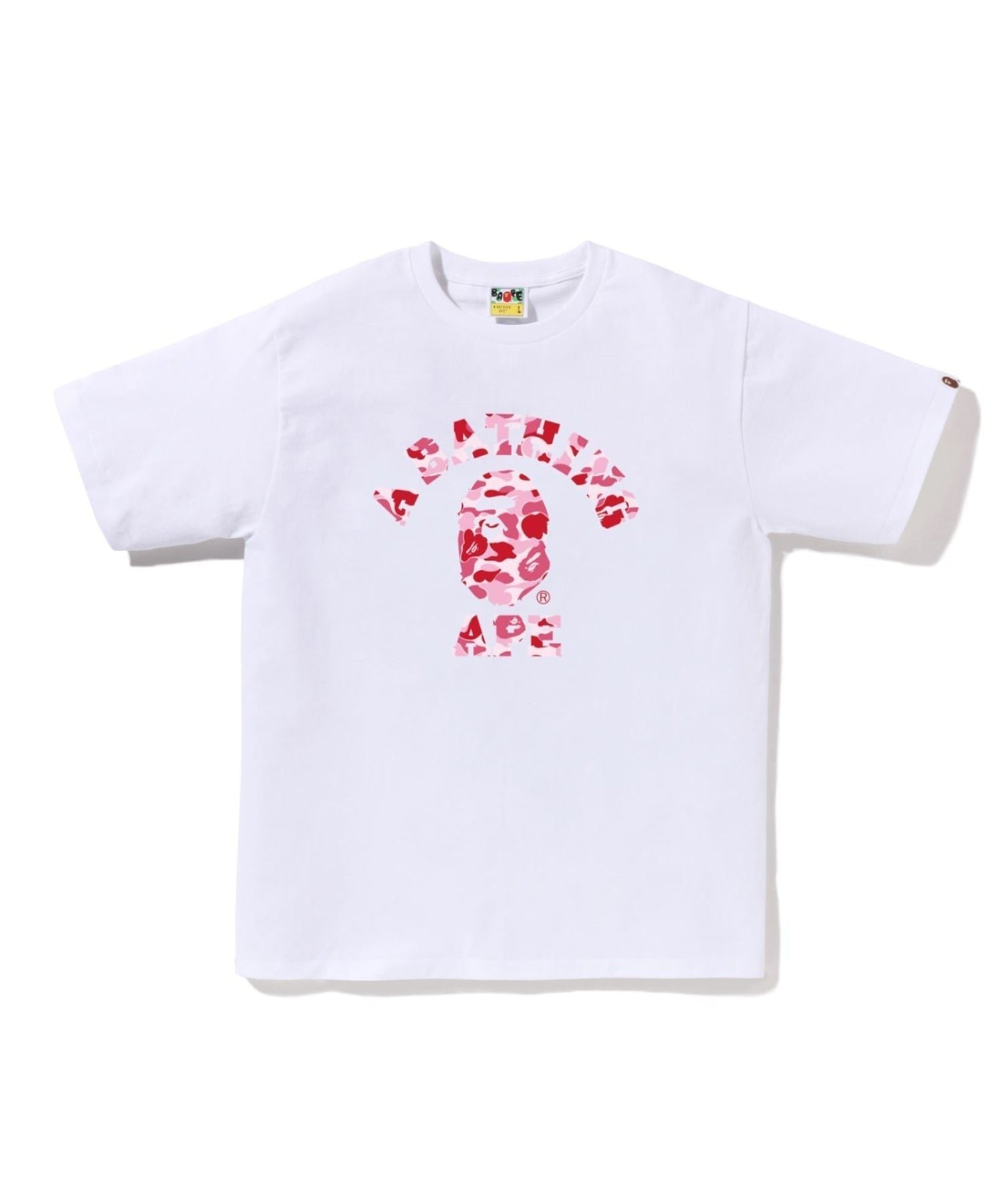 【アベイシングエイプ/A BATHING APE / MEN】のABC CAMO COLLEGE TEE インテリア・キッズ・メンズ・レディースファッション・服の通販 founy(ファニー) 　ファッション　Fashion　メンズファッション　Fashion for Men　インナー　Innerwear　ショート　Short, Short Length　スリーブ　Sleeve, Long Sleeve / Short Sleeve　フロント　Front, Front Design　プリント　Print, Printed Pattern　ラバー　Rubber, Rubber Sole　WHxPK|ID: prp329100004526620 ipo3291000000033536826