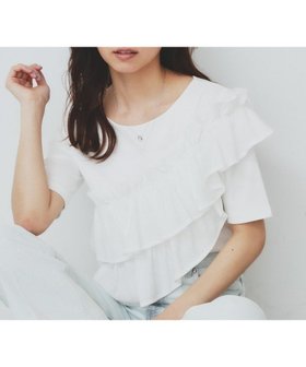 【インデックス/INDEX】のアシメフリルトップス【UV/接触冷感/洗濯機洗い可】 人気、トレンドファッション・服の通販 founy(ファニー) ファッション Fashion レディースファッション WOMEN トップス・カットソー Tops/Tshirt アシンメトリー Asymmetry エレガント 上品 Elegant シンプル Simple デニム Denim ドッキング Docking フェミニン Feminine フリル Frills 夏 Summer |ID:prp329100004526643