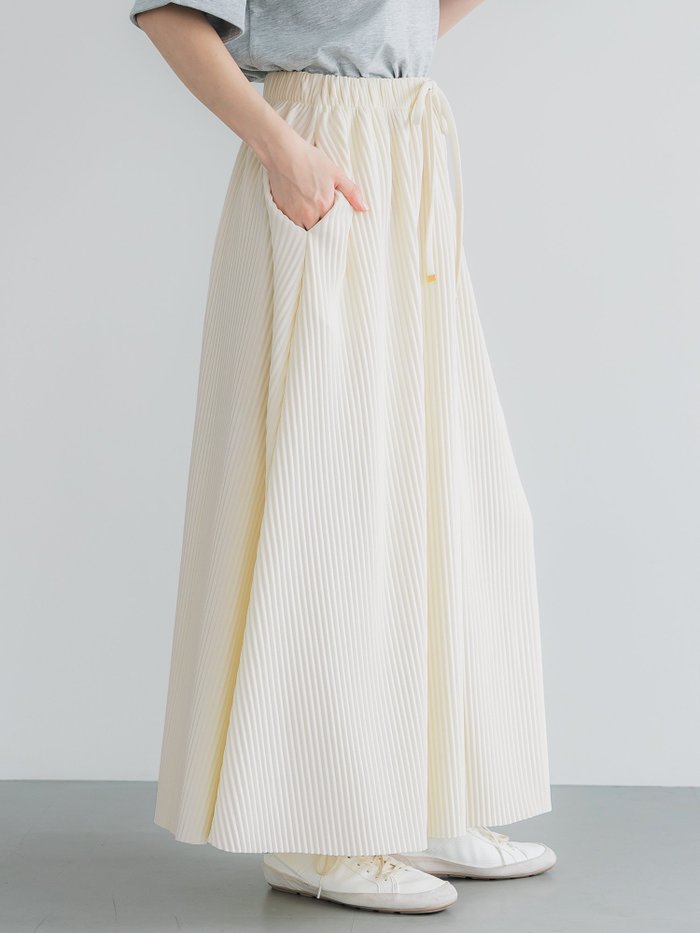 【コカ/COCA】のジョーゼットリブフレアスカート インテリア・キッズ・メンズ・レディースファッション・服の通販 founy(ファニー) https://founy.com/ ファッション Fashion レディースファッション Ladies' Fashion Online スカート Skirt Aライン/フレアスカート Flared A-Line Skirts プリーツ Pleats ポケット Pocket |ID: prp329100004527140 ipo3291000000032655369