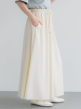 【コカ/COCA】のジョーゼットリブフレアスカート 人気、トレンドファッション・服の通販 founy(ファニー) ファッション Fashion レディースファッション Ladies' Fashion Online スカート Skirt Aライン/フレアスカート Flared A-Line Skirts プリーツ Pleats ポケット Pocket |ID:prp329100004527140