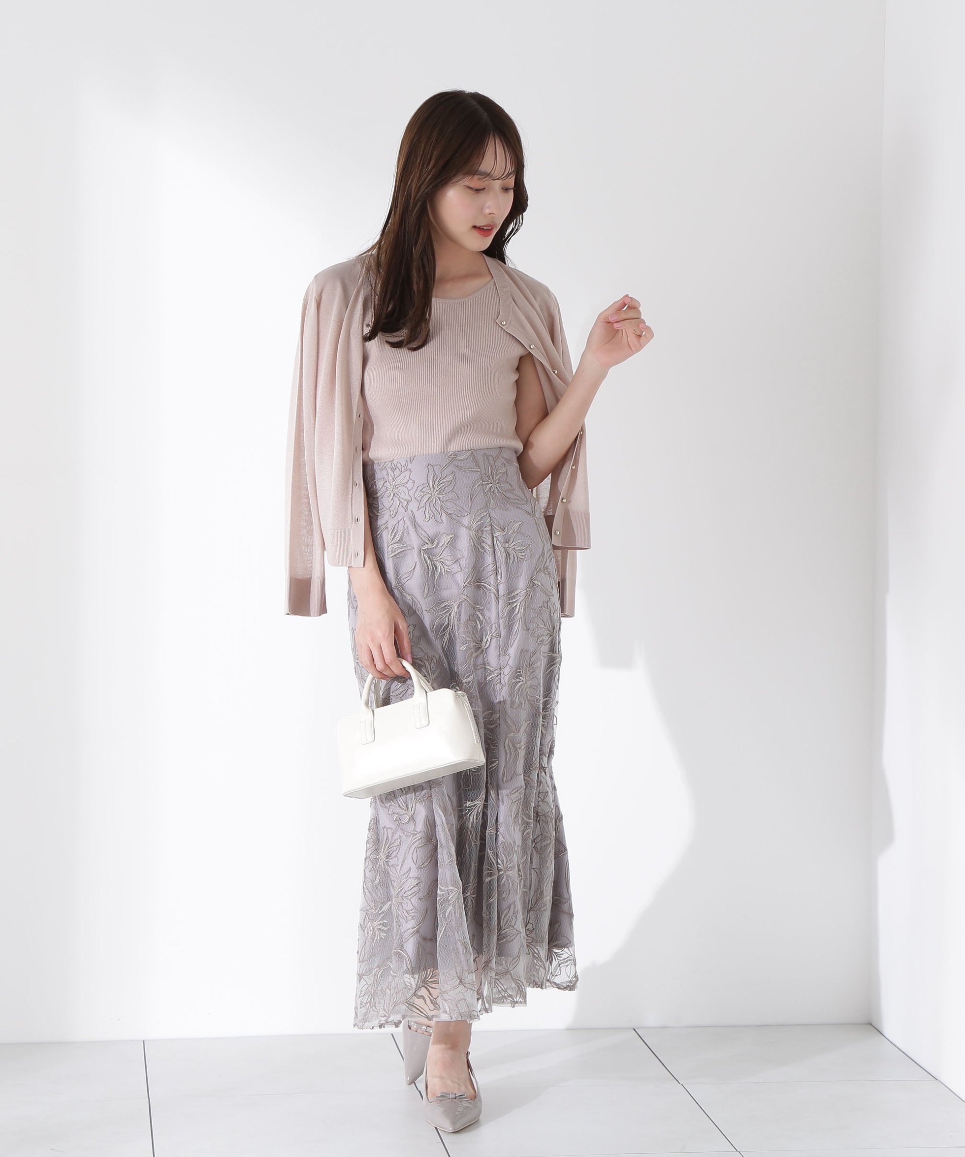 【プロポーション ボディドレッシング/PROPORTION BODY DRESSING】のレースマーメイドスカート インテリア・キッズ・メンズ・レディースファッション・服の通販 founy(ファニー) 　ファッション　Fashion　レディースファッション　WOMEN　スカート　Skirt　オーガンジー　Organdy　バランス　Balance　マーメイド　Mermaid　レース　Race　エレガント 上品　Elegant　ベージュ|ID: prp329100004527162 ipo3291000000032366102