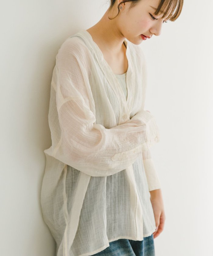 【その他のブランド/Other】のVネックシアーブラウス インテリア・キッズ・メンズ・レディースファッション・服の通販 founy(ファニー) https://founy.com/ ファッション Fashion レディースファッション WOMEN トップス・カットソー Tops/Tshirt シャツ/ブラウス Shirts/Blouses Vネック V-Neck 2025年 2025 2025春夏・S/S Ss,Spring/Summer,2025 インナー Inner キャミソール Camisole タンク Tank ロング Long エレガント 上品 Elegant 夏 Summer S/S・春夏 Ss・Spring/Summer |ID: prp329100004527166 ipo3291000000032015397