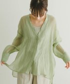 【その他のブランド/Other】のVネックシアーブラウス MNT|ID: prp329100004527166 ipo3291000000032015400