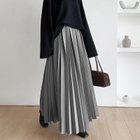 【その他のブランド/Other】のたっぷり大人プリーツ スカート ロングスカート 選べる丈 ロング マキシ ダークグレー|ID: prp329100004527167 ipo3291000000032015407