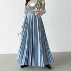 【その他のブランド/Other】のたっぷり大人プリーツ スカート ロングスカート 選べる丈 ロング マキシ ライトブルー|ID: prp329100004527167 ipo3291000000032015409