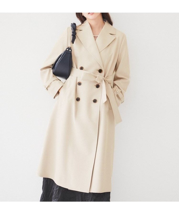 【アンタイトル/UNTITLED】の【通勤/春コート】バックサテン トレンチコート 人気、トレンドファッション・服の通販 founy(ファニー) 　ファッション　Fashion　レディースファッション　WOMEN　アウター　Coat Outerwear　コート　Coats　トレンチコート　Trench Coats　おすすめ　Recommend　サテン　Satin　ジャケット　Jacket　ストレッチ　Stretch　セットアップ　Set Up　ポケット　Pocket　リラックス　Relax　春　Spring　ビジネス 仕事 通勤　Business　 other-1|ID: prp329100004527173 ipo3291000000032015432