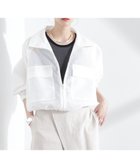 【ナノ ユニバース/nano universe】のスパンオーガンジーブルゾン 人気、トレンドファッション・服の通販 founy(ファニー) ファッション Fashion レディースファッション Fashion for Women アウター Coat / Outerwear Collection ブルゾンジャケット・スポーティアウター Blouson Jackets アクセサリー Fashion Accessories ウォッシャブル Machine Washable オーガンジー Organza Fabric シアー Sheer, See-Through スタンド Stand Collar, Upright Stand ドローストリング Drawstring, Pull Cord フラップ Flap, Flap Pocket フロント Front, Front Design ブルゾン Blouson, Bomber Jacket ボトム Bottoms, Lower Wear ポケット Pocket, Pocket Detail ワイド Wide, Wide Fit 2025年 2025 2025春夏・S/S Spring/Summer 2025 SS25 thumbnail ホワイト|ID: prp329100004527177 ipo3291000000033205007