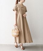【シップス フォー ウィメン/SHIPS】のSHIPS any 洗濯機可能 フラットカラー Vネック フレア ワンピース ブラウン|ID: prp329100004527181 ipo3291000000032751071