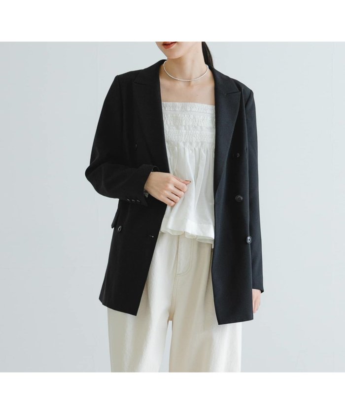 【アーバンリサーチ/URBAN RESEARCH】のダブルブレストブレザージャケット インテリア・キッズ・メンズ・レディースファッション・服の通販 founy(ファニー) https://founy.com/ ファッション Fashion レディースファッション WOMEN アウター Coat Outerwear ジャケット Jackets オケージョン Occasion キャミワンピース Cami Dress ジャケット Jacket ストライプ Stripe スラックス Slacks デニム Denim パイピング Piping マニッシュ Mannish S/S・春夏 Ss・Spring/Summer おすすめ Recommend 夏 Summer エレガント 上品 Elegant ビジネス 仕事 通勤 Business 2025年 2025 2025春夏・S/S Ss,Spring/Summer,2025 |ID: prp329100004527183 ipo3291000000032015472