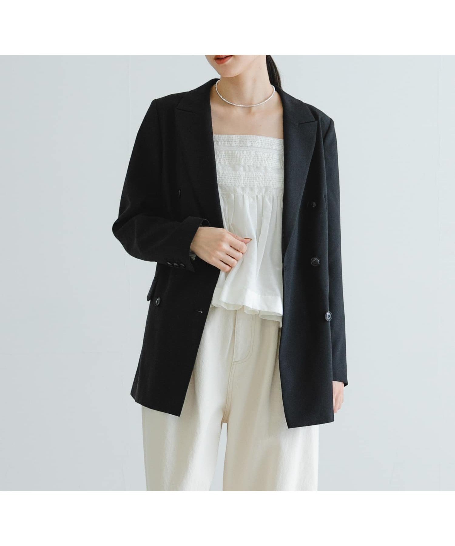 【アーバンリサーチ/URBAN RESEARCH】のダブルブレストブレザージャケット 人気、トレンドファッション・服の通販 founy(ファニー) 　ファッション　Fashion　レディースファッション　WOMEN　アウター　Coat Outerwear　ジャケット　Jackets　オケージョン　Occasion　キャミワンピース　Cami Dress　ジャケット　Jacket　ストライプ　Stripe　スラックス　Slacks　デニム　Denim　パイピング　Piping　マニッシュ　Mannish　S/S・春夏　Ss・Spring/Summer　おすすめ　Recommend　夏　Summer　エレガント 上品　Elegant　ビジネス 仕事 通勤　Business　2025年　2025　2025春夏・S/S　Ss,Spring/Summer,2025　 other-1|ID: prp329100004527183 ipo3291000000032015472