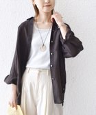 【シップス フォー ウィメン/SHIPS】の手洗い可能 IMPERIAL LINEN オーバー シャツ ブラウン|ID: prp329100004527184 ipo3291000000033799041