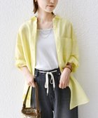 【シップス フォー ウィメン/SHIPS】の手洗い可能 IMPERIAL LINEN オーバー シャツ ライトイエロー|ID: prp329100004527184 ipo3291000000033799043