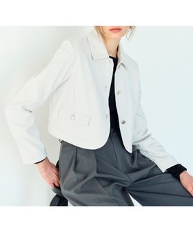 【ノーク/N.O.R.C】の【リネンオックス】ラウンドショートジャケット 人気、トレンドファッション・服の通販 founy(ファニー) ファッション Fashion レディースファッション WOMEN アウター Coat Outerwear ジャケット Jackets ショート Short ジャケット Jacket ストレッチ Stretch ベーシック Basic メタル Metal ラウンド Round 吸水 Water Absorption 洗える Washable |ID:prp329100004527194