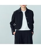 【ノーク/N.O.R.C】の【リネンオックス】ラウンドショートジャケット 人気、トレンドファッション・服の通販 founy(ファニー) ファッション Fashion レディースファッション WOMEN アウター Coat Outerwear ジャケット Jackets ショート Short ジャケット Jacket ストレッチ Stretch ベーシック Basic メタル Metal ラウンド Round 吸水 Water Absorption 洗える Washable thumbnail ブラック|ID: prp329100004527194 ipo3291000000032015519