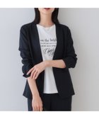 【インディヴィ/INDIVI】の【こなれSETUP/ストライプ柄】リネンライクノーカラージャケット 人気、トレンドファッション・服の通販 founy(ファニー) ファッション Fashion レディースファッション Ladies' Fashion Online アウター Coat Outerwear ジャケット Jackets ノーカラージャケット No Collar Leather Jackets おすすめ Recommend オックス Ox カーディガン Cardigan ジャケット Jacket ストライプ Stripe セットアップ Set Up トレンド Trend ボトム Bottom ポケット Pocket ワイド Wide thumbnail ネイビー|ID: prp329100004527199 ipo3291000000032682883