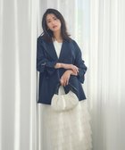 【プロポーション ボディドレッシング/PROPORTION BODY DRESSING】のミドル丈ルーズトレンチコート ネイビー|ID: prp329100004527209 ipo3291000000032015586