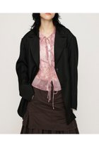 【スライ/SLY】のCUT OUT OVER ジャケット 人気、トレンドファッション・服の通販 founy(ファニー) ファッション Fashion レディースファッション WOMEN アウター Coat Outerwear ジャケット Jackets おすすめ Recommend ガーリー Girly ジャケット Jacket セットアップ Set Up プリント Print リラックス Relax thumbnail BLK|ID: prp329100004527218 ipo3291000000032015618