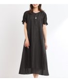 【リフレクト/Reflect】の【夏SALE/一枚で決まる◎/手洗い可】シアーストライプソフトAラインワンピース ブラック|ID: prp329100004527229 ipo3291000000032708770
