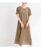 【リフレクト/Reflect】の【夏SALE/一枚で決まる◎/手洗い可】シアーストライプソフトAラインワンピース モカブラウン|ID: prp329100004527229 ipo3291000000032708772
