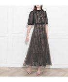 【その他のブランド/Other】のLeja-美脚効果ハイウエストチュールレース切り替えドレス結婚式(TV紹介アイテム) パーティードレス BLACK|ID: prp329100004527256 ipo3291000000032015773