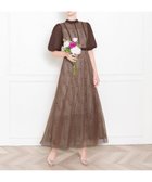 【その他のブランド/Other】のLeja-美脚効果ハイウエストチュールレース切り替えドレス結婚式(TV紹介アイテム) パーティードレス CHOCOLATE|ID: prp329100004527256 ipo3291000000032015782