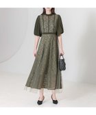 【その他のブランド/Other】のLEJA-レディースハイウエストチュールレース切り替えワンピースドレス結婚式 GREEN|ID: prp329100004527256 ipo3291000000032752074