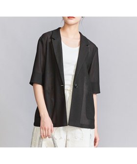 【ビューティ&ユース ユナイテッドアローズ/BEAUTY&YOUTH / UNITED ARROWS】の【WEB限定】メッシュ ハーフスリーブジャケット -ウォッシャブル- 人気、トレンドファッション・服の通販 founy(ファニー) ファッション Fashion レディースファッション WOMEN アウター Coat Outerwear ジャケット Jackets インナー Inner ウォッシャブル Washable カットソー Cut And Sew キャミソール Camisole シンプル Simple ジャケット Jacket スカーフ Scarf トレンド Trend ベーシック Basic ボトム Bottom 半袖 Short Sleeve メッシュ Mesh ルーズ Loose 夏 Summer ビジネス 仕事 通勤 Business |ID:prp329100004527269
