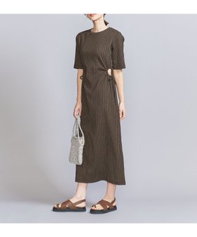【ビューティ&ユース ユナイテッドアローズ/BEAUTY&YOUTH / UNITED ARROWS】のサイドホール ショートスリーブ ワンピース 人気、トレンドファッション・服の通販 founy(ファニー) ファッション Fashion レディースファッション WOMEN ワンピース Dress サンダル Sandals ショート Short ジャージー Jersey スニーカー Sneakers スリーブ Sleeve チェック Check ドローストリング Drawstring フラット Flat リボン Ribbon おすすめ Recommend 夏 Summer |ID:prp329100004527283