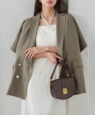 【ラナン/Ranan】のRanan/麻調ダブルボタンハーフスリーブジャケット 人気、トレンドファッション・服の通販 founy(ファニー) ファッション Fashion レディースファッション WOMEN アウター Coat Outerwear ジャケット Jackets ジャケット Jacket ダブル Double デニム Denim フラップ Flap ボックス Box ポケット Pocket リラックス Relax thumbnail グレイッシュベージュ|ID: prp329100004527285 ipo3291000000032015891