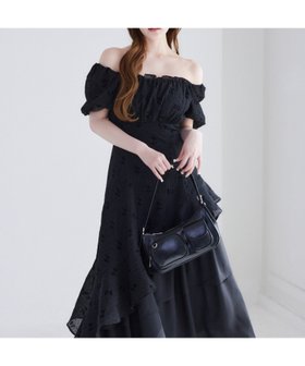 【ナイスクラップ/NICE CLAUP】の【Black collection】イレヘムティアードロングワンピース 人気、トレンドファッション・服の通販 founy(ファニー) ファッション Fashion レディースファッション WOMEN ワンピース Dress 2025年 2025 2025春夏・S/S Ss,Spring/Summer,2025 おすすめ Recommend エレガント 上品 Elegant オフショルダー Off Shoulder キャップ Cap サンダル Sandals シューズ Shoes スニーカー Sneakers スリーブ Sleeve バレエ Ballet フェミニン Feminine 夏 Summer |ID:prp329100004527316