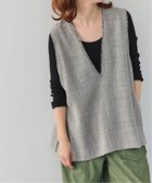 【スピック&スパン/Spick & Span】のリネンブレンドツイードベスト ブラックベース|ID: prp329100004527317 ipo3291000000032711835