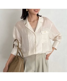 【アニュアンス/anuans】 シアーテーラードシャツ人気、トレンドファッション・服の通販 founy(ファニー) ファッション Fashion レディースファッション Ladies' Fashion Online トップス・カットソー Tops/Tshirt シャツ/ブラウス Shirts/Blouses おすすめ Recommend アクセサリー Accessories インナー Inner 夏 Summer 春 Spring S/S・春夏 Ss・Spring/Summer |ID:prp329100004527320