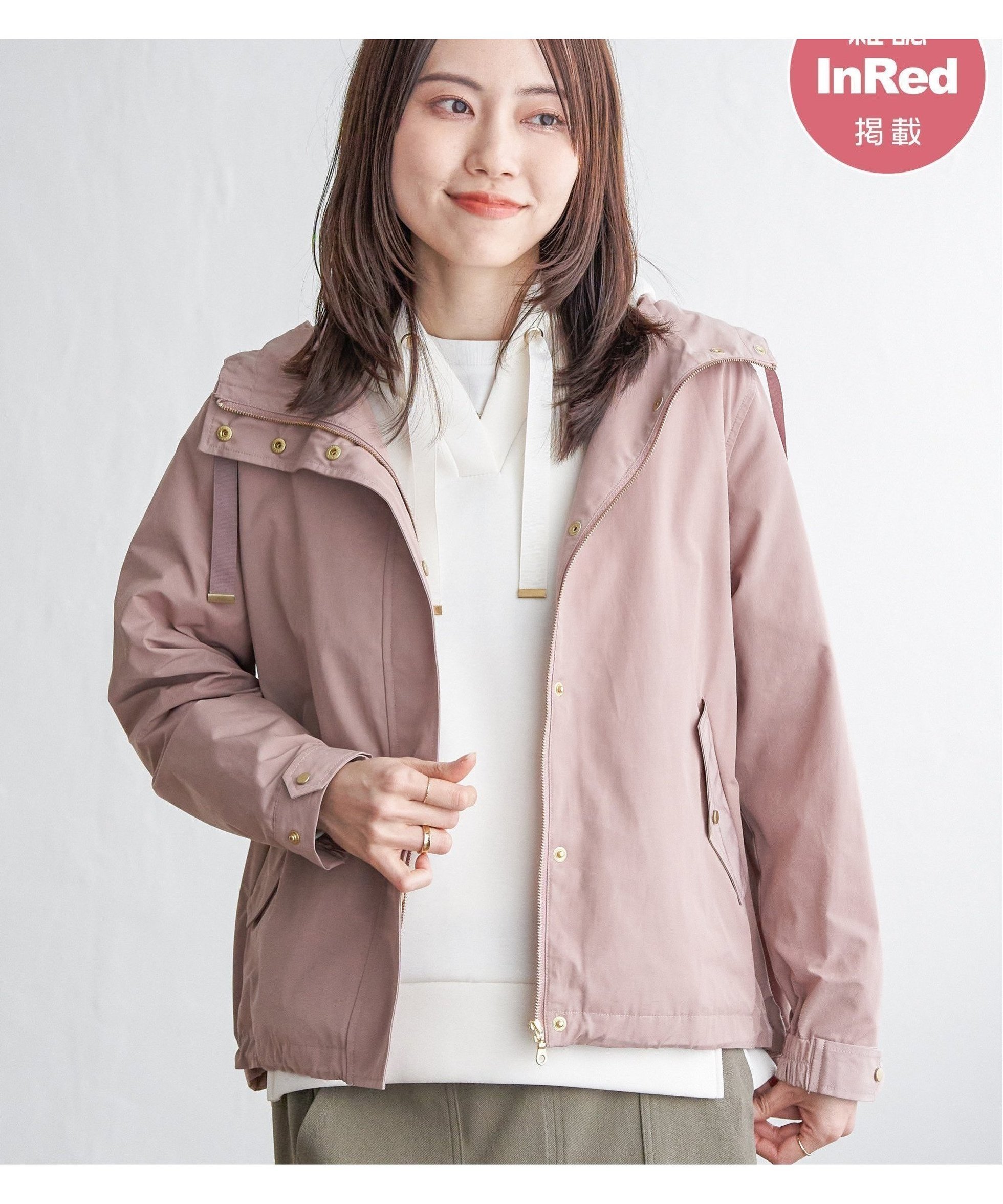 【イッカ/ikka】の【雑誌InRed4月号掲載】撥水花粉リリースマウンテンパーカー【親子おそろい】 インテリア・キッズ・メンズ・レディースファッション・服の通販 founy(ファニー) 　雑誌掲載アイテム　Magazine Items　ファッション雑誌　Fashion Magazines　インレッド　InRed　ファッション　Fashion　レディースファッション　WOMEN　トップス・カットソー　Tops/Tshirt　パーカ　Sweats　4月号　April Issue　雑誌　Magazine　ピンクベージュ|ID: prp329100004527323 ipo3291000000032016068