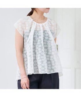 【イエナ/IENA】のフラワージャガード ギャザープルオーバー 人気、トレンドファッション・服の通販 founy(ファニー) ファッション Fashion レディースファッション WOMEN トップス・カットソー Tops/Tshirt プルオーバー Pullover 2025年 2025 2025春夏・S/S Ss,Spring/Summer,2025 エアリー Airy ギャザー Gather シアー Sheer タイトスカート Tight Skirt デニム Denim ボトム Bottom |ID:prp329100004527337