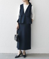 【シップス フォー ウィメン/SHIPS】のSHIPS any 洗濯機可能 ダブルクロス Vネック ペプラム ワンピース NAVY BLUE 人気、トレンドファッション・服の通販 founy(ファニー) ファッション Fashion レディースファッション Fashion for Women ワンピース Dresses アクセサリー Fashion Accessories 洗える Machine Washable ダブル Double, Double-Breasted ドッキング Docking, Mixed Material ペプラム Peplum, Flared Hem おすすめ Recommended / Our Picks エレガント 上品 Elegant セレモニー Ceremony ビジネス 仕事 通勤 Business / Work / Commuting 2025年 2025 2025春夏・S/S Spring/Summer 2025 SS25 |ID:prp329100004527348