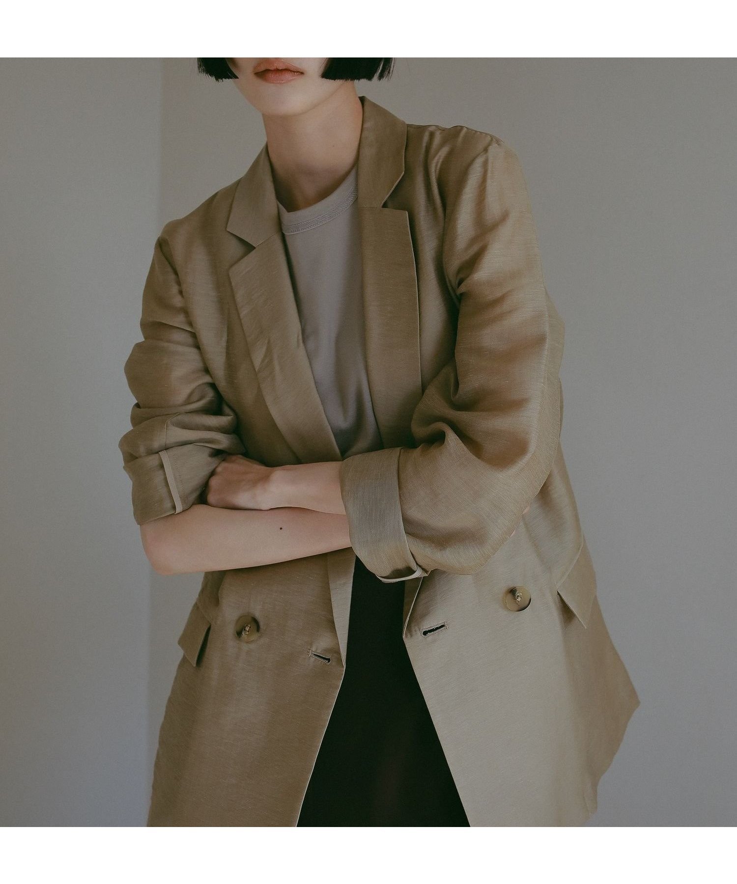 【その他のブランド/Other】のシアーWジャケット インテリア・キッズ・メンズ・レディースファッション・服の通販 founy(ファニー) 　ファッション　Fashion　レディースファッション　Fashion for Women　アウター　Coat / Outerwear Collection　レディースジャケット・軽アウター　Jackets　インナー　Innerwear　シアー　Sheer, See-Through　ジャケット　Jacket, Outerwear　タンク　Tank Top, Sleeveless Top　デニム　Denim, Jeans Material　エレガント 上品　Elegant　夏　Summer　ブラウン53|ID: prp329100004527351 ipo3291000000032647087