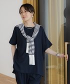 【エルーラ/Elura】のサラサラリラクシーTブラウス/321530 ネイビー88|ID: prp329100004527353 ipo3291000000032652176