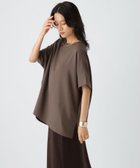 【エルーラ/Elura】のサラサラリラクシーTブラウス/321530 人気、トレンドファッション・服の通販 founy(ファニー) ファッション Fashion レディースファッション Fashion for Women トップス・カットソー Cut & Sew Tops シャツ・ブラウス・オフィスカジュアル Elegant Blouses & Button-Ups おすすめ Recommended / Our Picks ジョーゼット Georgette, Semi-Sheer Fabric セットアップ Set-Up, Coordinated Outfit ボトム Bottoms, Lower Wear ワイド Wide, Wide Fit 夏 Summer 定番 Standard, Basic Item 旅行 Travel thumbnail ダークブラウン58|ID: prp329100004527353 ipo3291000000033548500