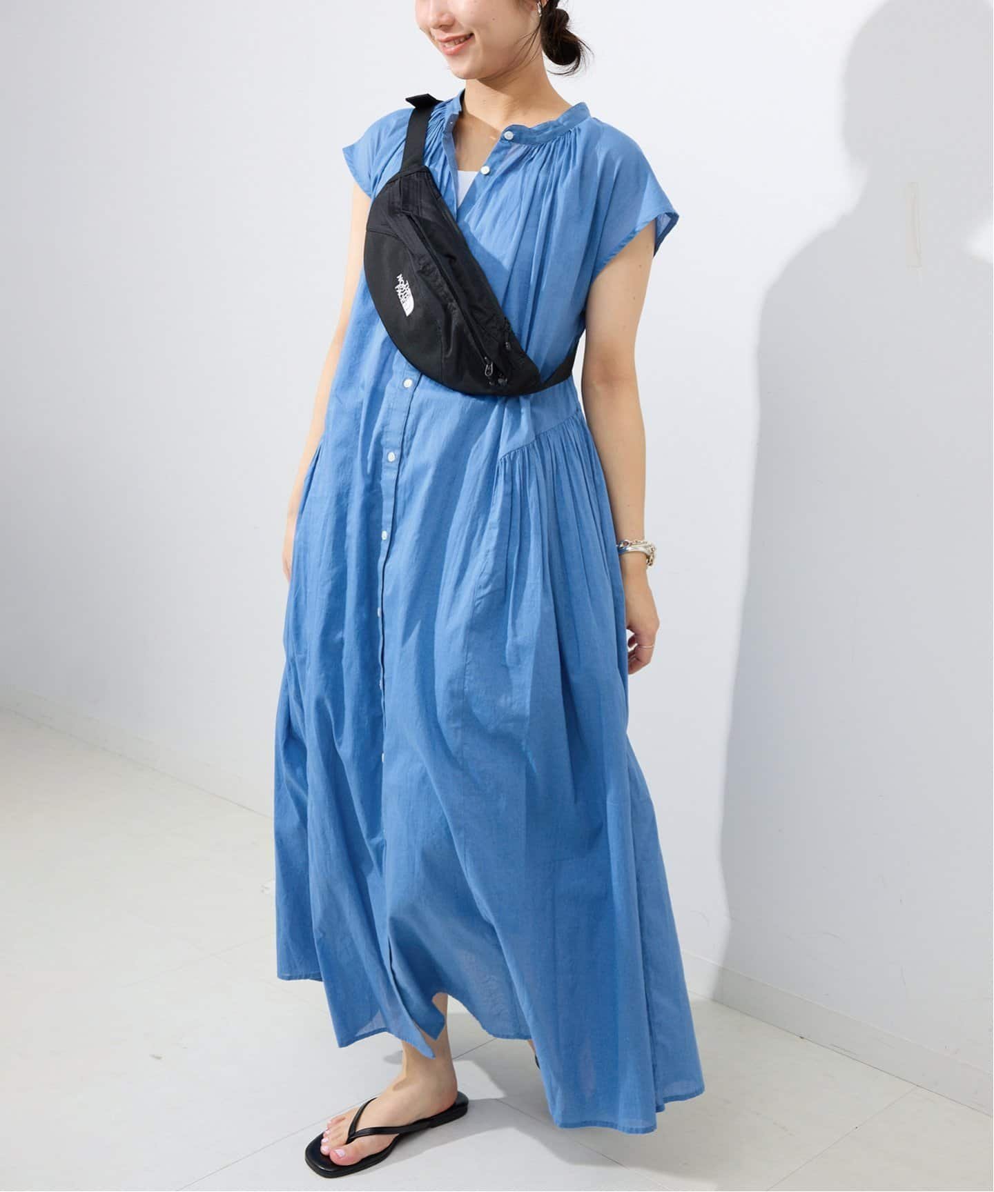 【スローブ イエナ/SLOBE IENA】のコットンボイルサイドティアードワンピース インテリア・キッズ・メンズ・レディースファッション・服の通販 founy(ファニー) 　ファッション　Fashion　レディースファッション　WOMEN　ワンピース　Dress　2025年　2025　2025春夏・S/S　Ss,Spring/Summer,2025　インド　India　ギャザー　Gather　サンダル　Sandals　スキッパー　Skipper　スニーカー　Sneakers　ティアードワンピース　Tiered Dress　ペチコート　Petticoat　今季　This Season　ブルー A|ID: prp329100004527355 ipo3291000000032016192