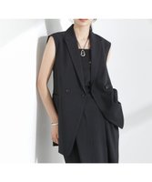 【ナノ ユニバース/nano universe】のメランジドライ テーラードダブルジレ(セットアップ可) 人気、トレンドファッション・服の通販 founy(ファニー) ファッション Fashion レディースファッション Fashion for Women アウター Coat / Outerwear Collection トップス・カットソー Cut & Sew Tops ベスト&ジレ / 重ね着スタイル Vests & Gilets インナー Innerwear 春 Spring ストレッチ Stretch, Stretchy Fabric セットアップ Set-Up, Coordinated Outfit ダブル Double, Double-Breasted バランス Balance, Style Balance ベーシック Basic, Essential 半袖 Short Sleeve, Half Sleeve メランジ Melange, Mixed Yarn S/S・春夏 SS, Spring/Summer, Warm Season おすすめ Recommended / Our Picks 夏 Summer 2025年 2025 2025春夏・S/S Spring/Summer 2025 SS25 |ID:prp329100004527359