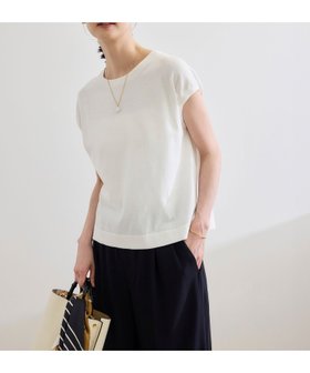 【ロペ/ROPE'】のオーガニックコットンハイゲージフレンチスリーブニット/洗える 人気、トレンドファッション・服の通販 founy(ファニー) ファッション Fashion レディースファッション WOMEN トップス・カットソー Tops/Tshirt ニット Knit Tops イタリア Italy インナー Inner オーガニック Organic 洗える Washable カーディガン Cardigan シンプル Simple ジャケット Jacket スリーブ Sleeve ターコイズ Turquoise フレンチ French ベーシック Basic ボトム Bottom ポケット Pocket おすすめ Recommend |ID:prp329100004527371