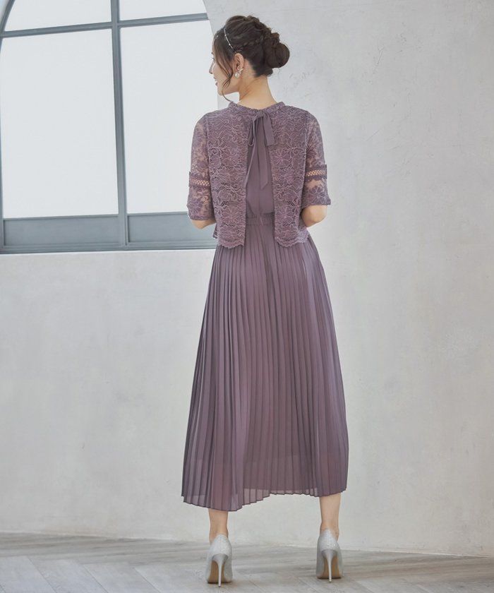 【ドレス/DRESS+】のワンピース ドレス レース プリーツ パーティードレス 結婚式 インテリア・キッズ・メンズ・レディースファッション・服の通販 founy(ファニー) https://founy.com/ ファッション Fashion レディースファッション Fashion for Women ワンピース Dresses フォーマル・パーティードレス・結婚式用ドレス Elegant & Casual Dresses インナー Innerwear エレガント 上品 Elegant オケージョン Occasion Wear シェイプ Shape, Slim Fit シンプル Simple, Minimal スリーブ Sleeve, Long Sleeve / Short Sleeve ドッキング Docking, Mixed Material ドレス Dress, One-Piece パープル Purple, Violet フェミニン Feminine, Girly フォーマル Formal, Dressy プリーツ Pleats, Pleated リボン Ribbon, Bow レース Lace, Lace Fabric セレモニー Ceremony 入学式 Entrance Ceremony 卒業式 Graduation Ceremony 結婚式 Wedding 披露宴 Wedding Reception 二次会 After Party |ID: prp329100004527372 ipo3291000000033038134